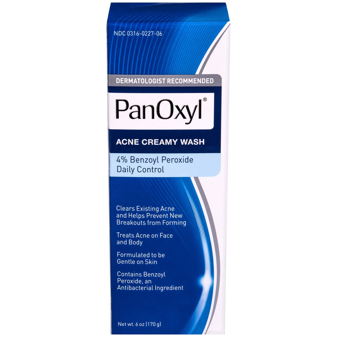 Panoxyl Acne Creamy Face Wash, Daily Control, 6 Oz